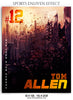 Tom Allen Football Sports Photography- Enliven Effects - Photography Photoshop Template
