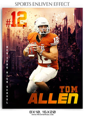 Tom Allen Football Sports Photography- Enliven Effects