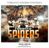 TORANTO SPIDER FOOTBALL Themed Sports Photography Template - Photography Photoshop Template