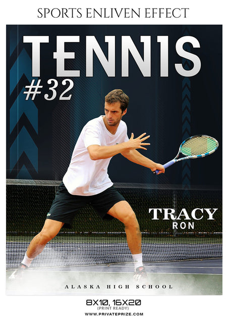 TRACY RON-TENNIS - SPORTS ENLIVEN EFFECT - Photography Photoshop Template