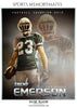 Trent Emerson - Football Memory Mate Photoshop Template - PrivatePrize - Photography Templates