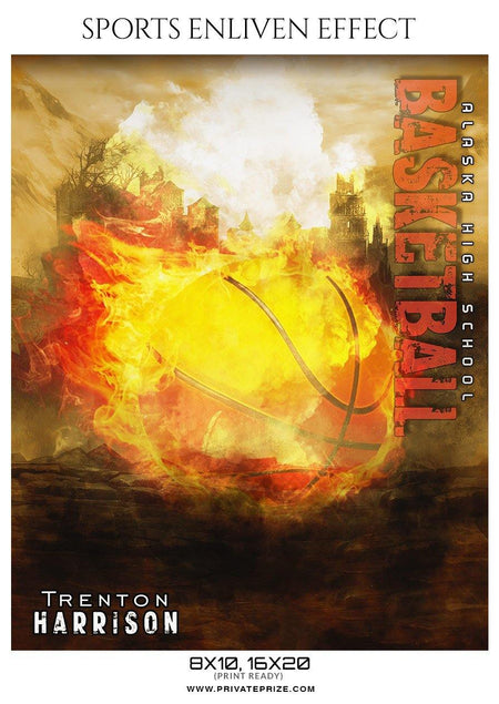 Trenton-Harrison - Basketball Sports Enliven Effects Photography Template - PrivatePrize - Photography Templates