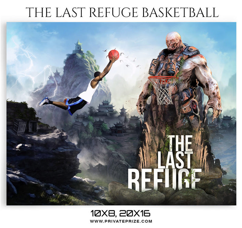 The Last Refuge Themed Sports Photography Template - Photography Photoshop Template