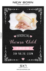New Born Announcement Card
