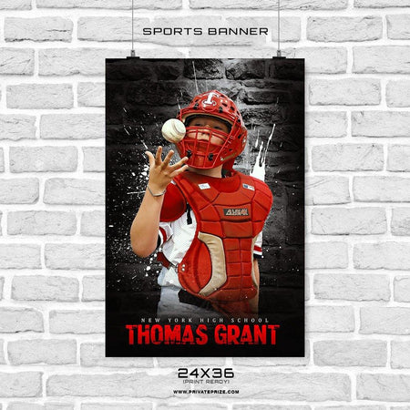 Baseball - Sports Banner Photoshop Template - PrivatePrize - Photography Templates