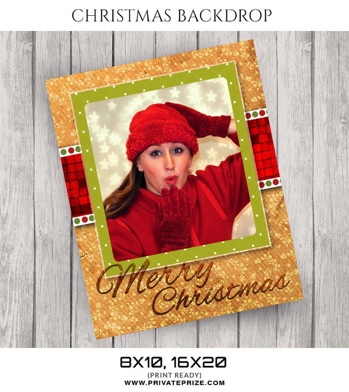 Glitters Christmas Digital Backdrop - Photography Photoshop Templates