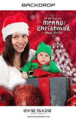 Merry Christmas and New Year Photoshop Backdrop