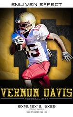 Vernon Davis Football 2017 Sports Template -  Enliven Effects