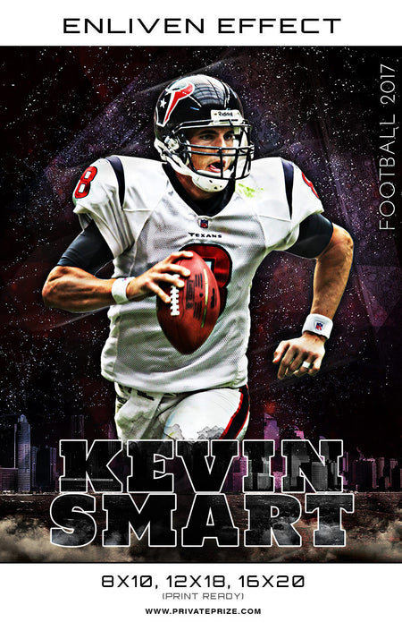 Kevin Football 2017 Sports Template -  Enliven Effects - Photography Photoshop Template