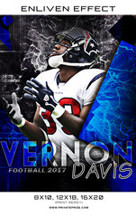Vernon Davis Football High School Sports Template -  Enliven Effects