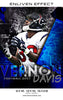 Vernon Davis Football High School Sports Template -  Enliven Effects - Photography Photoshop Template