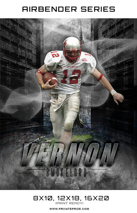 Airbender Series Vernon Football 2017 Sports Template -  Enliven Effects - Photography Photoshop Template