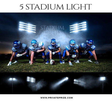 5 Stadium Light Overlays - Designer Pearls - PrivatePrize - Photography Templates