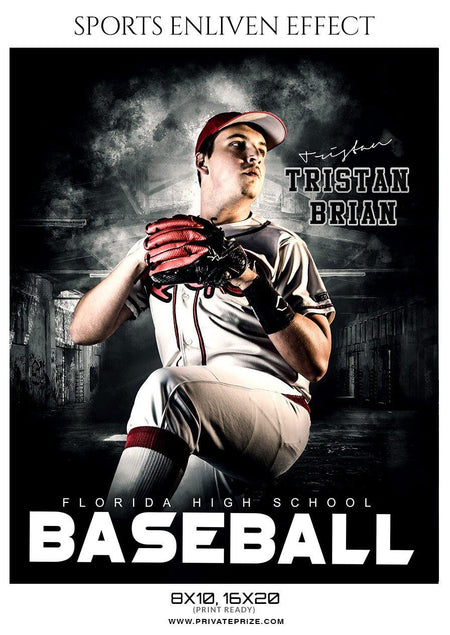 Tristan Brian -  Baseball Enliven Effect - PrivatePrize - Photography Templates
