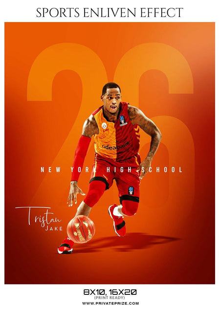 Tristan Jake - Basketball Sports Enliven Effect Photography Template - PrivatePrize - Photography Templates