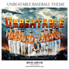 Unbeatable - Baseball Themed Sports Photography Template - PrivatePrize - Photography Templates