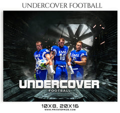 UNDERCOVER FOOTBALL THEMED SPORTS PHOTOGRAPHY TEMPLATE