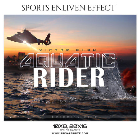VICTOR ALAN-SWIMMING - SPORTS ENLIVEN EFFECT - Photography Photoshop Template
