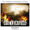 Victorious - Football Themed Sports Photography Template - Photography Photoshop Template