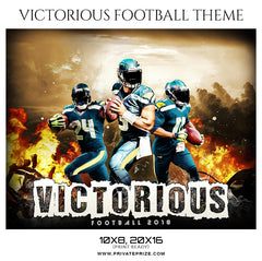 Victorious - Football Themed Sports Photography Template