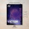 Victor Barry Lacrosse- Enliven Effects Sports Banner Photoshop Template - Photography Photoshop Template