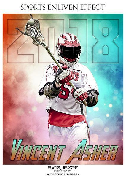 Vincent Asher - Lacrosse Sports Enliven Effects Photography Template - PrivatePrize - Photography Templates