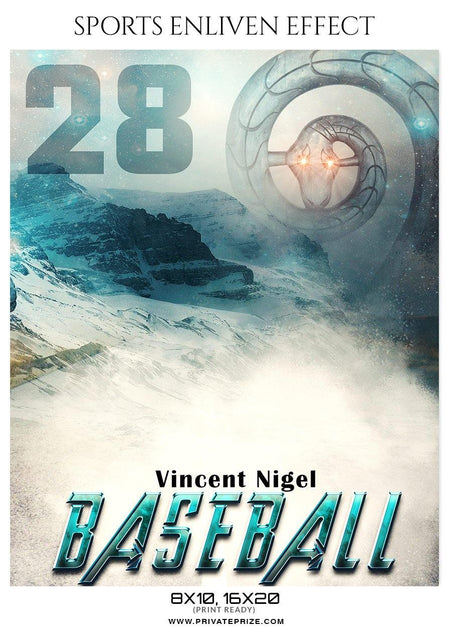 Vincent Nigel - Baseball Sports Enliven Effects Photography Template - PrivatePrize - Photography Templates