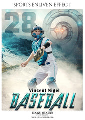 Vincent Nigel - Baseball Sports Enliven Effects Photography Template