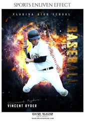 Vincent Ryder - Baseball Sports Enliven Effects Photography Template