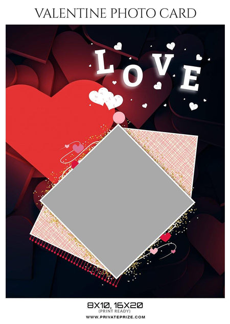 Valentine - Photo Card - PrivatePrize - Photography Templates