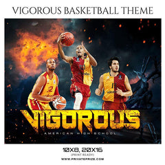 Vigorous - Basketball Sports Themed  Photography Template