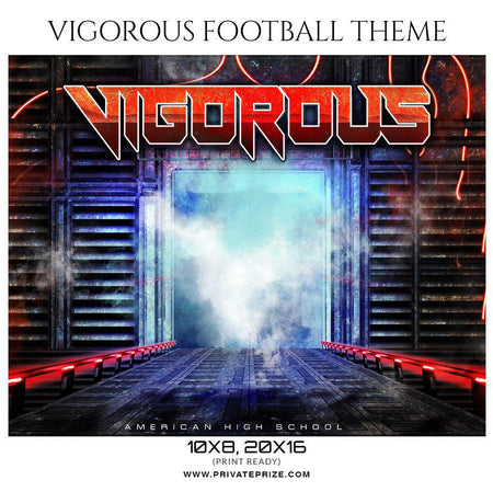 Vigorous - Football Themed Sports Photography Template - PrivatePrize - Photography Templates