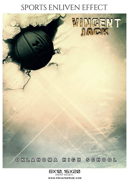 Vincent Jack - Basketball Sports Enliven Effect Photography Template - PrivatePrize - Photography Templates