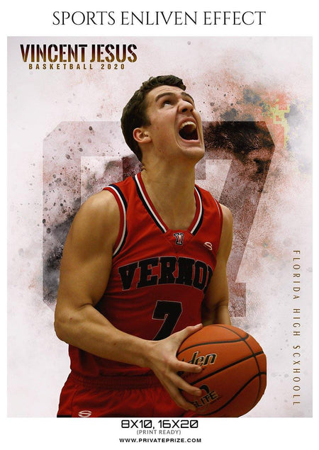 Vincent Jesus - Basketball Sports Enliven Effect Photography Template - PrivatePrize - Photography Templates