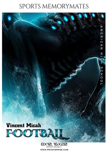 Vincent Micah - Football Memory Mate Photoshop Template - PrivatePrize - Photography Templates