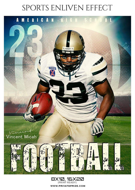 Vincent Micah - Football Sports Enliven Effect Photography Template - PrivatePrize - Photography Templates