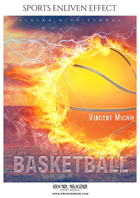 Vincent Micah - Basketball Sports Enliven Effect Photography Template - PrivatePrize - Photography Templates