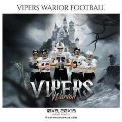 Vipers Warior - Football Themed Sports Photography Template