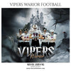 Vipers Warior - Football Themed Sports Photography Template - PrivatePrize - Photography Templates