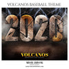 Volcanos - Baseball Themed Sports Photography Template - PrivatePrize - Photography Templates