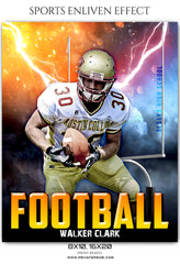 Walker Clark - Football Sports Enliven Effects Photoshop Template