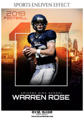 Warren Rose- Football Sports Enliven Effect Photography Template