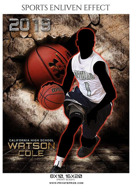Watson Cole - Basketball Sports Enliven Effects Photography Template