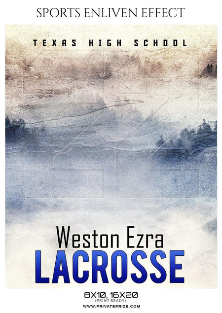 Weston Ezra - Lacrosse Sports Enliven Effects Photography Template - PrivatePrize - Photography Templates
