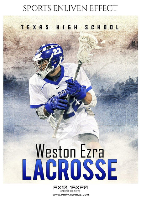 Weston Ezra - Lacrosse Sports Enliven Effects Photography Template - PrivatePrize - Photography Templates