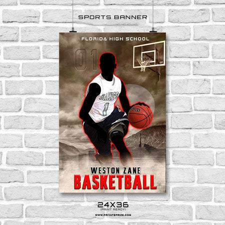 Weston Zane - Enliven Effects Sports Banner Photoshop Template - PrivatePrize - Photography Templates