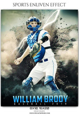 William Brody - Baseball Sports Enliven Effects Photography Template