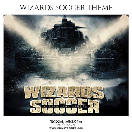 Wizards - Soccer Themed Sports Photography Template - PrivatePrize - Photography Templates