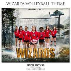 Wizards - Volleyball Themed Sports Photography Template