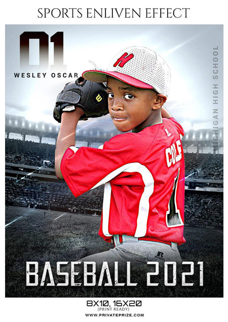 Wesley Oscar -  Baseball Enliven Effect - PrivatePrize - Photography Templates